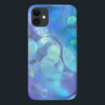 Surreal Fractal Abstract Design iPhone 11 Case<br><div class="desc">A cool ethereal energetic fractal. Lots of bouncing circles,  bubbles and swirlies in varying colours of icy cool blues,  soft mint greens and various hues of purple. This surreal abstract design,  made up of swirling mingling colours creates a soft glowing mix of colour and motion.</div>