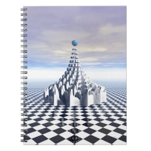 Surreal Fractal Tower Spiral Notebook