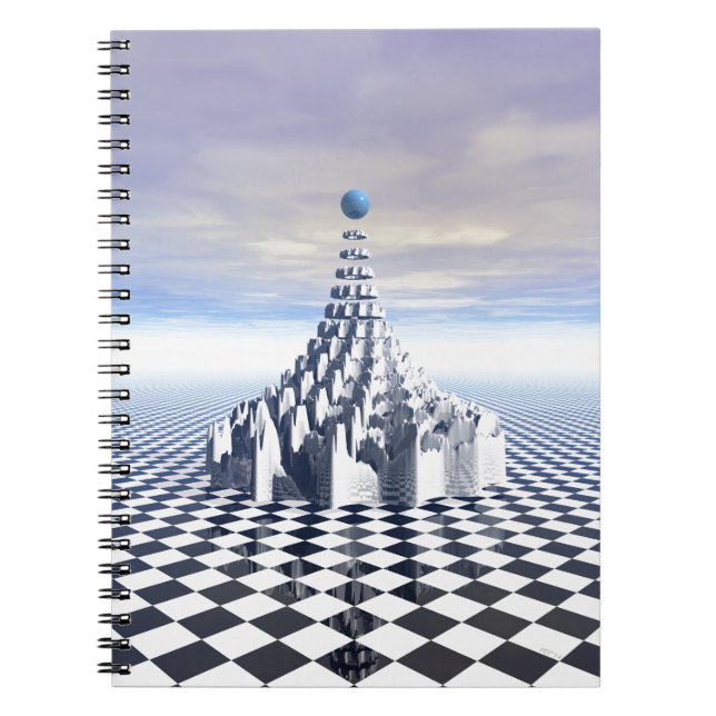 Surreal Fractal Tower Spiral Notebook (Front)