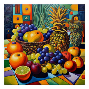 Surreal fruit 9 poster