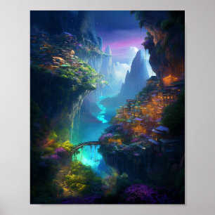 Surreal Goddess Queen Fantasy Art Postcard Poster