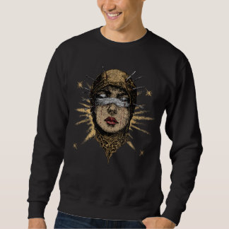 Surreal Gothic Blindfolded Woman with Nails - Dark Sweatshirt