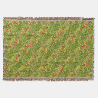 Surreal Hypnotic Poppies Throw Blanket