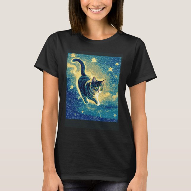 Surreal Impressionistic Cat Impressionism Cats  10 T-Shirt (Front)