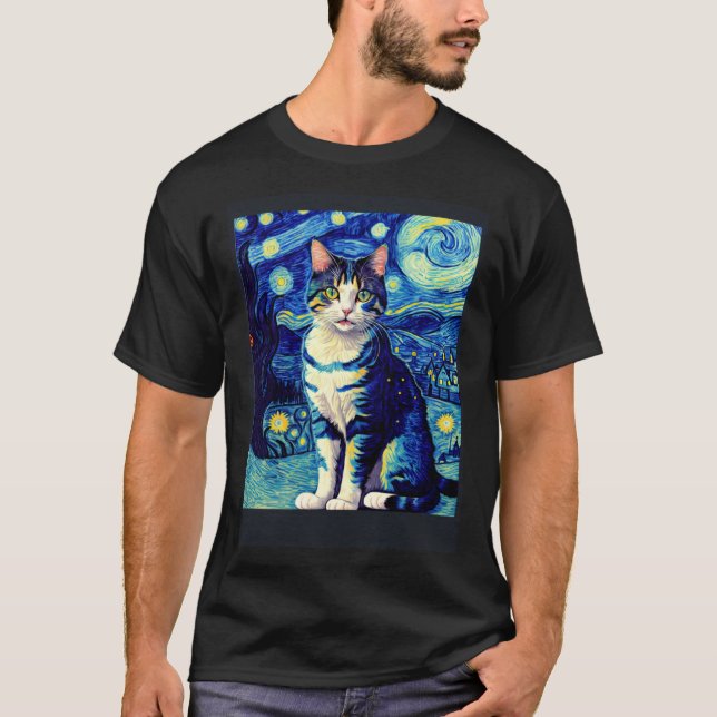 Surreal Impressionistic Cat Impressionism Cats  2 T-Shirt (Front)
