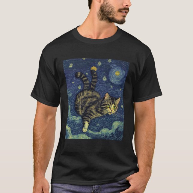 Surreal Impressionistic Cat Impressionism Cats Pai T-Shirt (Front)