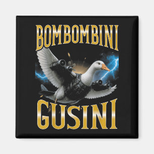 Surreal Italian Brainrot Meme Bombombini Gusini Fu Magnet