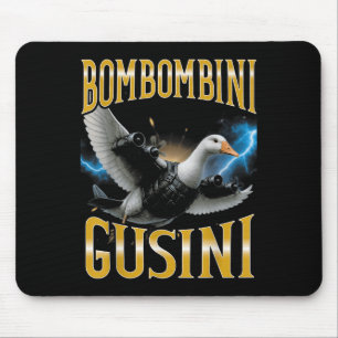 Surreal Italian Brainrot Meme Bombombini Gusini Fu Mouse Pad
