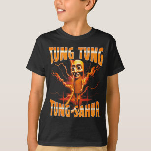 Surreal Italian Brainrot Meme Tung Tung Tung Sahur T-Shirt