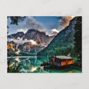 Surreal Italian Lake Postcard
