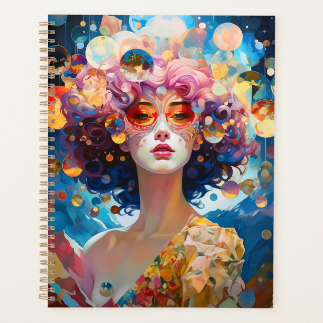 Surreal Lady Fantasy Art Planner (Front)