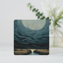 Surreal landscape oil painting