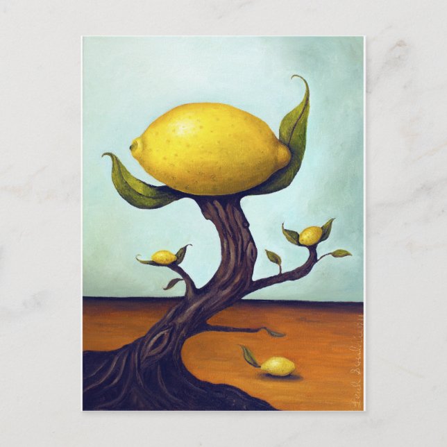 Surreal Lemon Tree Postcard (Front)