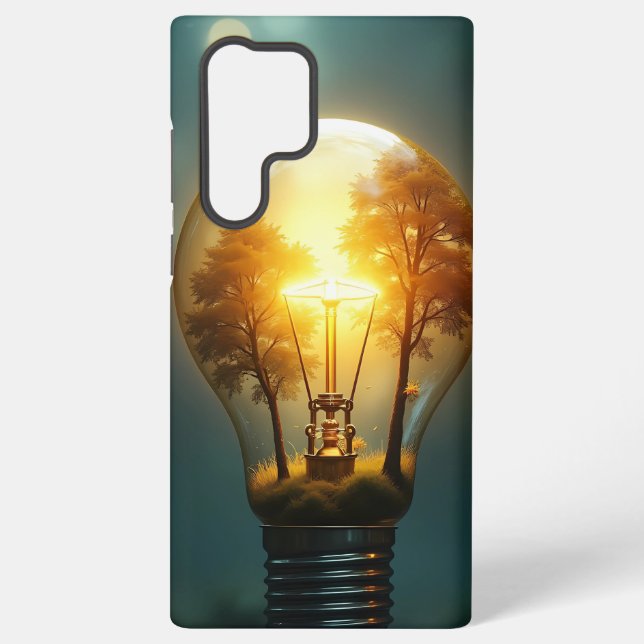 Surreal Light Bulb Samsung Cover  (Back)