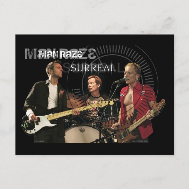 surreal man raze band postcard (Front)