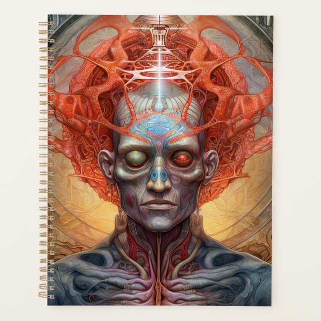 Surreal Man Visionary Art Planner (Front)