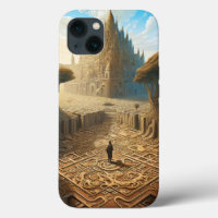 Surreal Maze Castle Landscape Fantasy Art