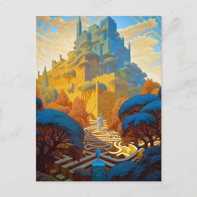 Surreal Maze City Postcard (Front)