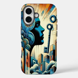 Surreal Mind Art iPhone 16 Case