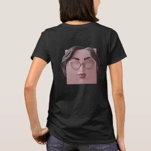 Surreal Minimalist Woman Graphic Tee, Unique Moder T-Shirt