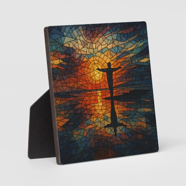 Surreal Mosaic: A Vision in Abstract Motion Plaque (Front)