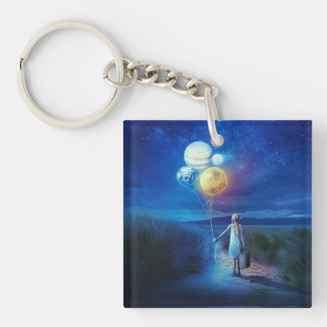 Surreal Moving to Her Future  Key Ring (Front)