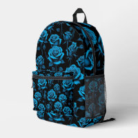 Surreal Neon Blue Roses