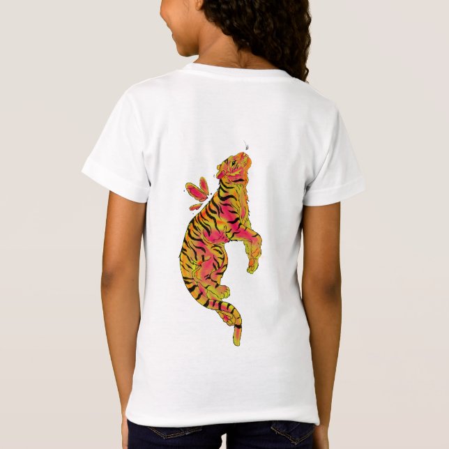 Surreal Neon Tiger T-Shirt (Back)