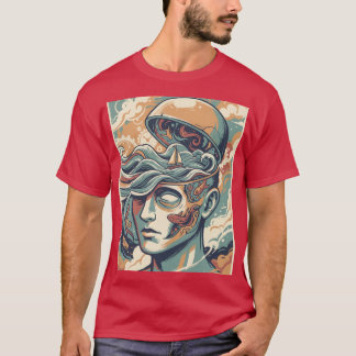Surreal Ocean Mind Head Pop Art Grunge Shirt