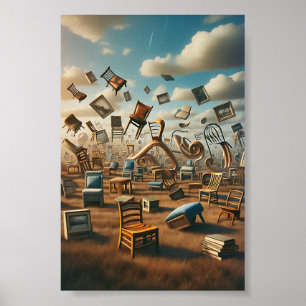 Surreal Playgroundr - Bright Primary Colours Poster