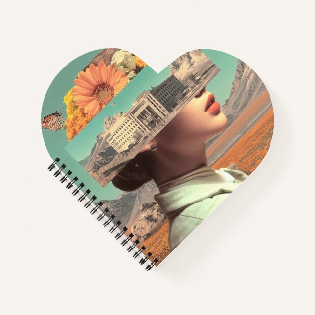 Surreal Portrait with Architectural Landscape Notebook (Front)