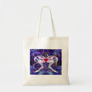 Surreal Psychedelic Dragon Fly Tote Bag