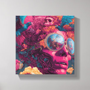 Surreal Psychedelic Wall Art on Stretched canvas