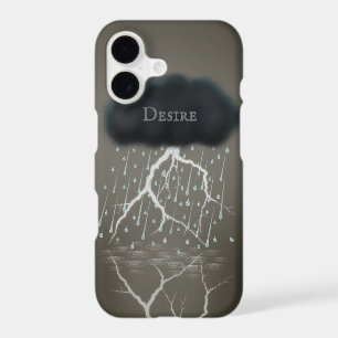 Surreal Rain Cloud Custom Name or Text Fanciful