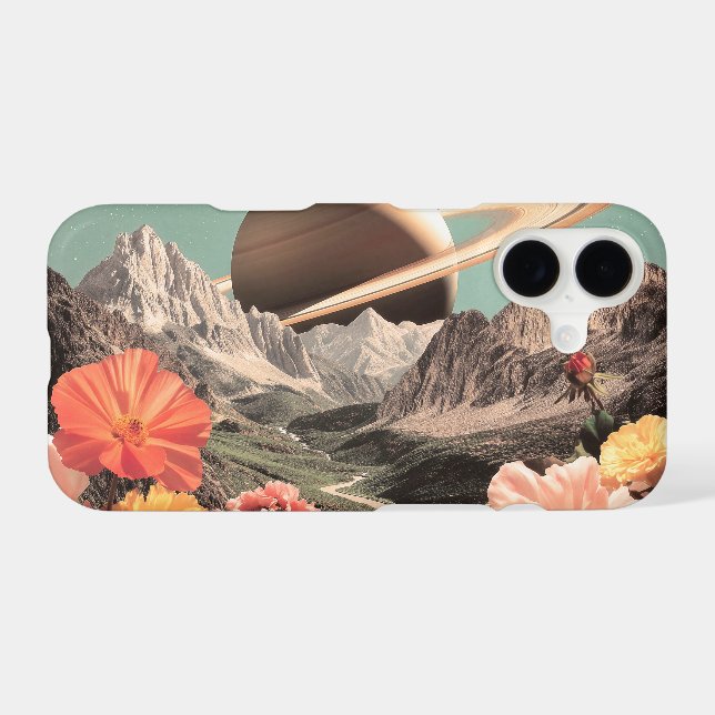 Surreal Saturn Over Mountain Valley (Back Horizontal)