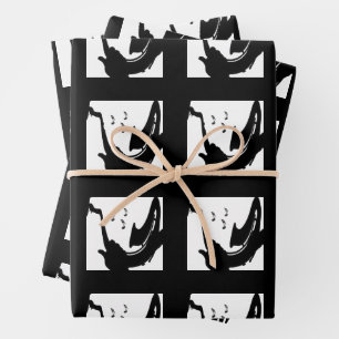 Surreal Saxophone Play Wrapping Paper Sheet