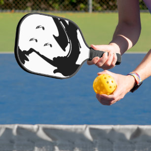Surreal Saxophone Player Pickleball Paddle