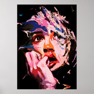 Surreal Shattered Reflection – Abstract Emotional  Poster
