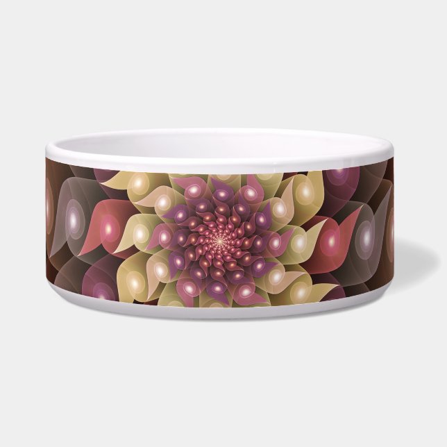 Surreal Shiny Flower Modern Abstract Fractal Art (Front)