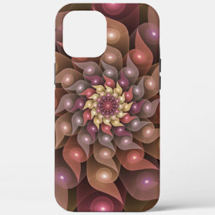 Surreal Shiny Flower Modern Abstract Fractal Art iPhone 12 Pro Max Case