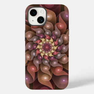 Surreal Shiny Flower Modern Abstract Fractal Art Case-Mate iPhone 14 Case