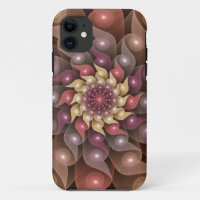 Surreal Shiny Flower Modern Abstract Fractal Art