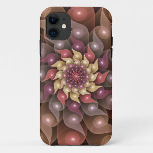 Surreal Shiny Flower Modern Abstract Fractal Art Case-Mate iPhone Case