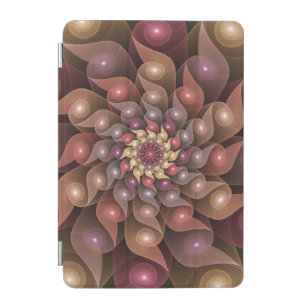 Surreal Shiny Flower Modern Abstract Fractal Art iPad Mini Cover