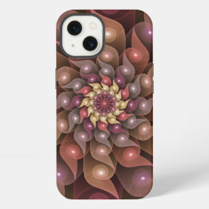 Surreal Shiny Flower Modern Abstract Fractal Art iPhone 13 Case
