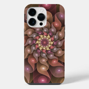 Surreal Shiny Flower Modern Abstract Fractal Art iPhone 14 Pro Max Case