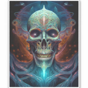Surreal Skull Gothic Horror Art