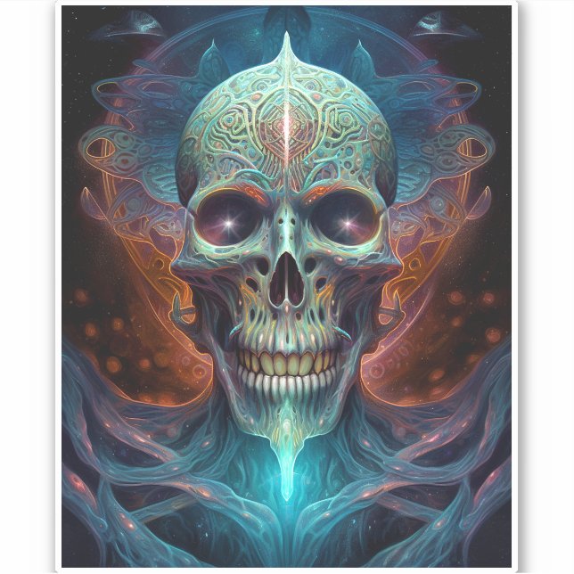 Surreal Skull Gothic Horror Art (Front)