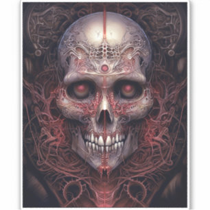 Surreal Skull Gothic Horror Art