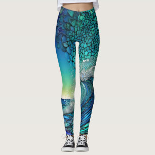 Surreal Surf Seascape Leggings